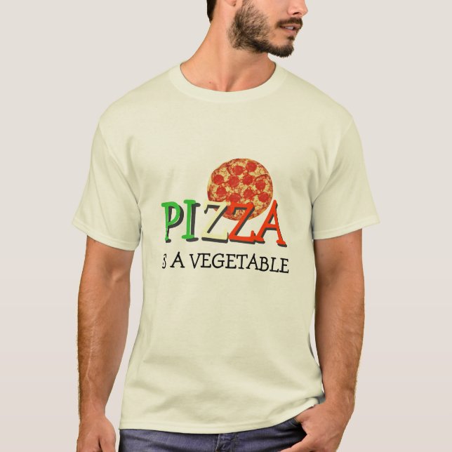 Camiseta La pizza es una verdura (Anverso)