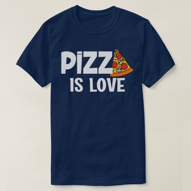 Camiseta La Pizza Graciosa Es La Ropa De Amor Del Cielo 853 (Diseño del anverso)