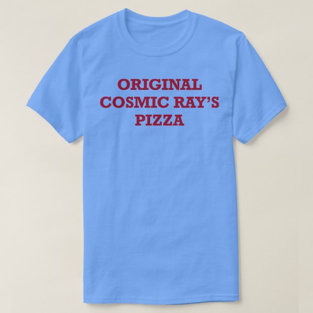 Camiseta la pizza original de los rays cósmicos (Diseño del anverso)
