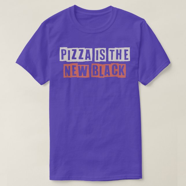 Camiseta La pizza retro es la nueva vida de una mamá divert (Diseño del anverso)