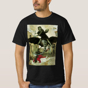 Camiseta La plaga de Arnold Bocklin, simbolismo vintage