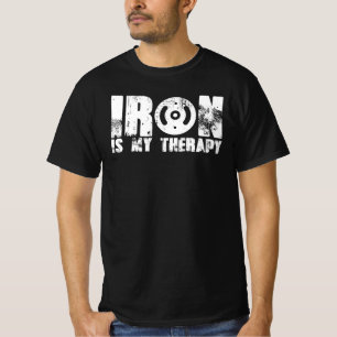 Camiseta La plancha de hierro es mi terapia Gym T-Shirt
