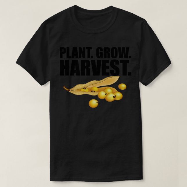 Camiseta La planta de granjeros de soja cultivan la cosecha (Diseño del anverso)