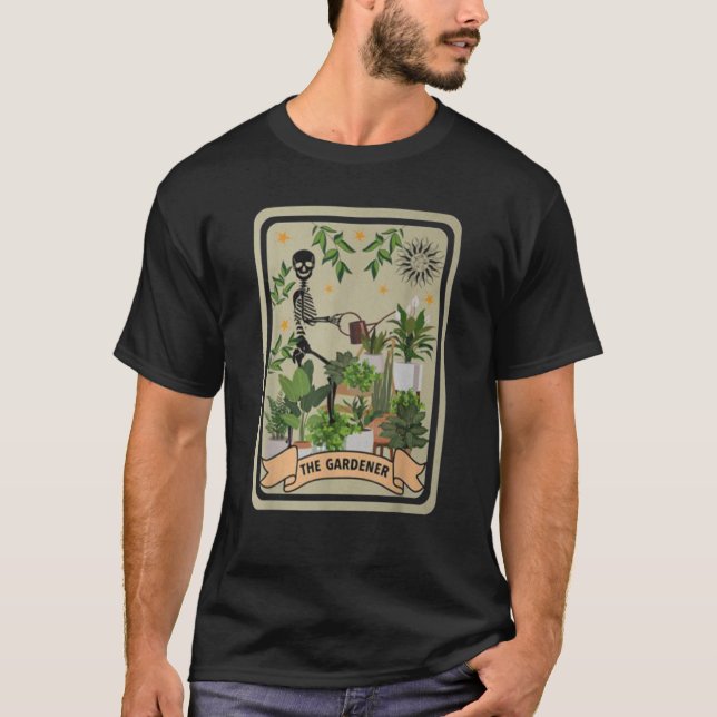Camiseta La Planta de Jardines Tarot Card (Anverso)