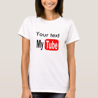 Camiseta La plantilla divertida de YouTube, lo hace usted