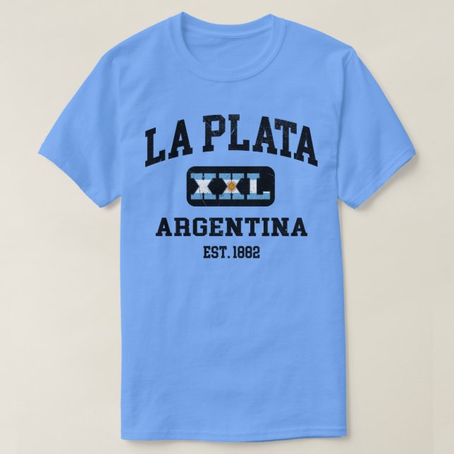 Camiseta La Plata Argentina XXL Diseño atlético (Diseño del anverso)