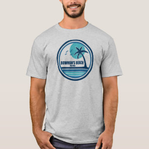 Camiseta La playa Bowman de las aves palmeras de Florida