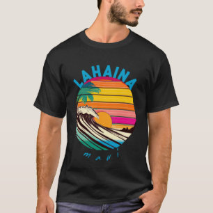 Camiseta La playa de Hawaii estilo Lahaina retro de los año
