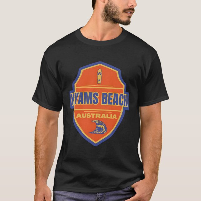 Camiseta La playa de Hyams � Australia � la joya costera (Anverso)