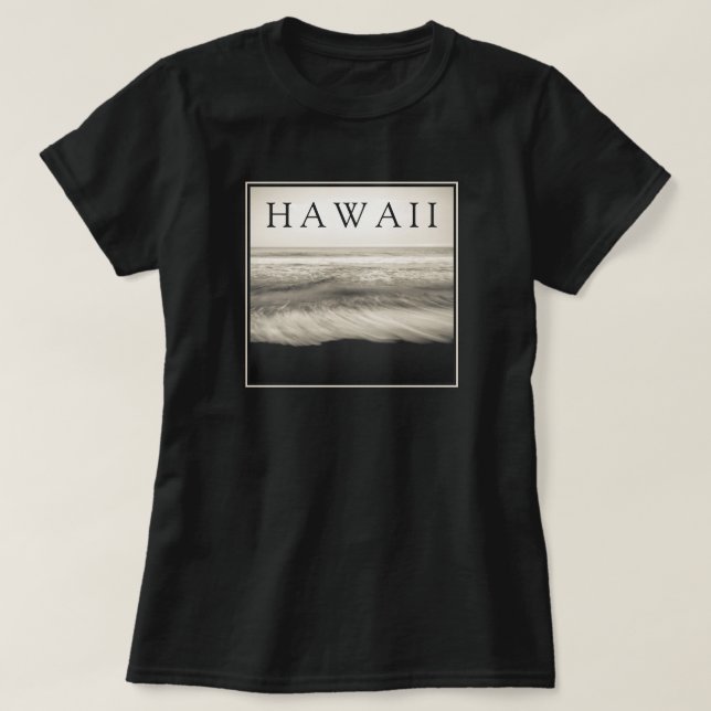 Camiseta La playa de la Isla Grande de Hawái (Diseño del anverso)