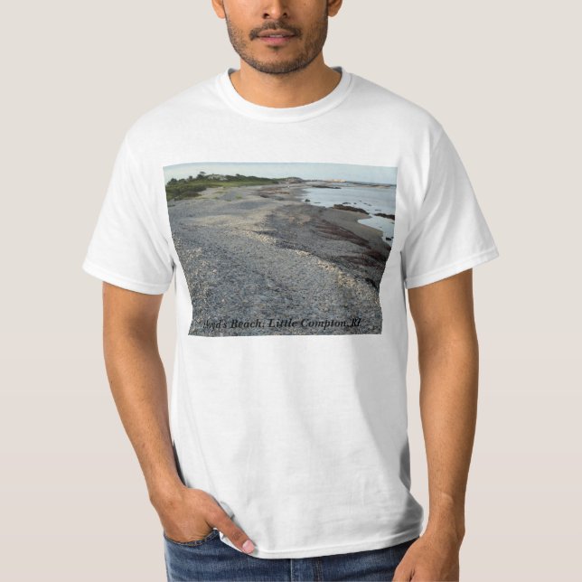 Camiseta La playa de Lloyd, pequeño Compton, RI (Anverso)