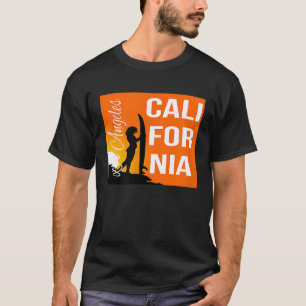 CAMISETA LA PLAYA DE LOS ÁNGELES CALIFORNIA CHICA SURFBOARD
