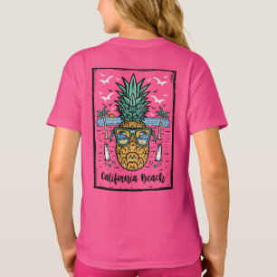 Camiseta La playa de Retro California a ambos lados.
