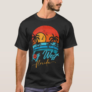 Camiseta La playa de vacaciones retro de verano de Key West