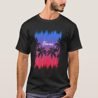 Camiseta La playa de Vintage Hawiin Island Tropic Retro,Reg