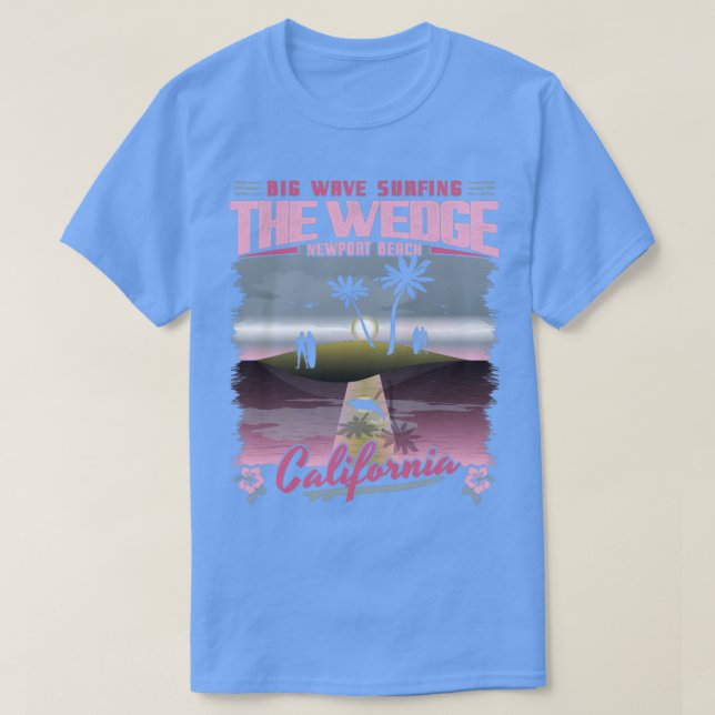 CAMISETA LA PLAYA DE WEDGE NEWPORT CALIFORNIA (Diseño del anverso)