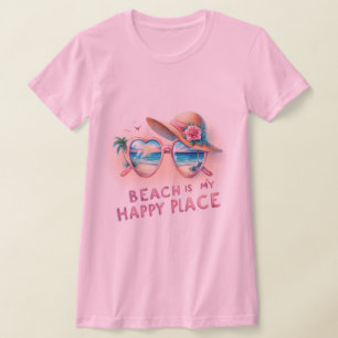 Camiseta La playa es mi lugar feliz