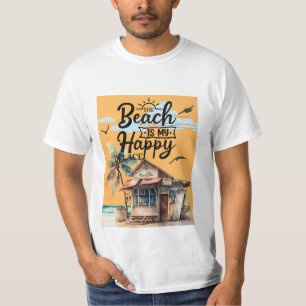 Camiseta La playa es mi lugar feliz verano