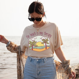 Camiseta La playa es mi terapia | Vacaciones de verano | Su