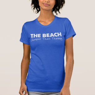 Camiseta La Playa - Más Barata Que La Terapia (OSCURA)