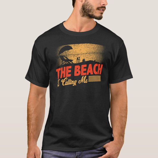 Camiseta La Playa Me Llama Paraíso De Surf Hawai Aloha (Anverso)