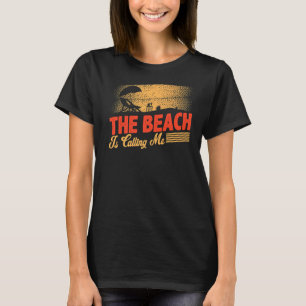 Camiseta La Playa Me Llama Paraíso De Surf Hawai Aloha