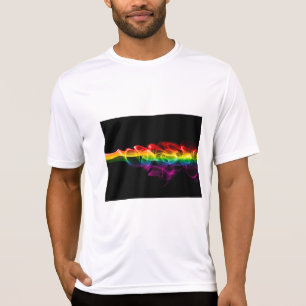 Camiseta La pluma de energía de arcoíris de SlipperyJoe atr
