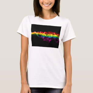 Camiseta La pluma de energía de arcoíris de SlipperyJoe atr