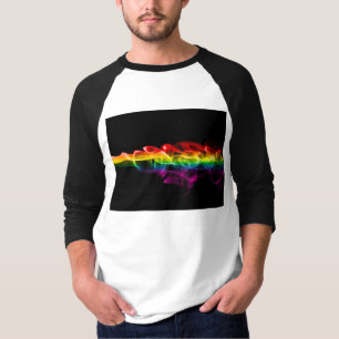 Camiseta La pluma de energía de arcoíris de SlipperyJoe atr