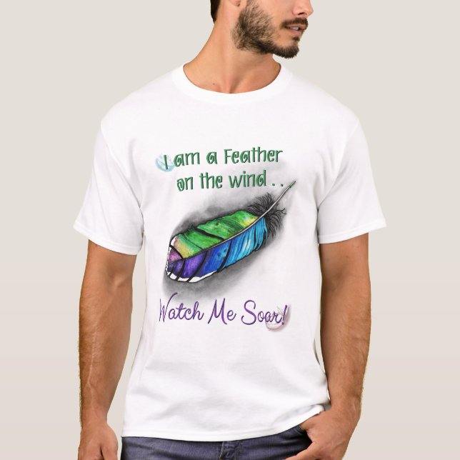 Camiseta La pluma en el viento (Anverso)
