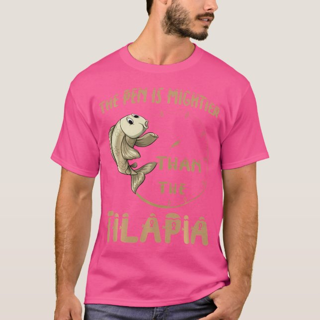 Camiseta La Pluma Es Más Migaz Que La Tilapia (Anverso)