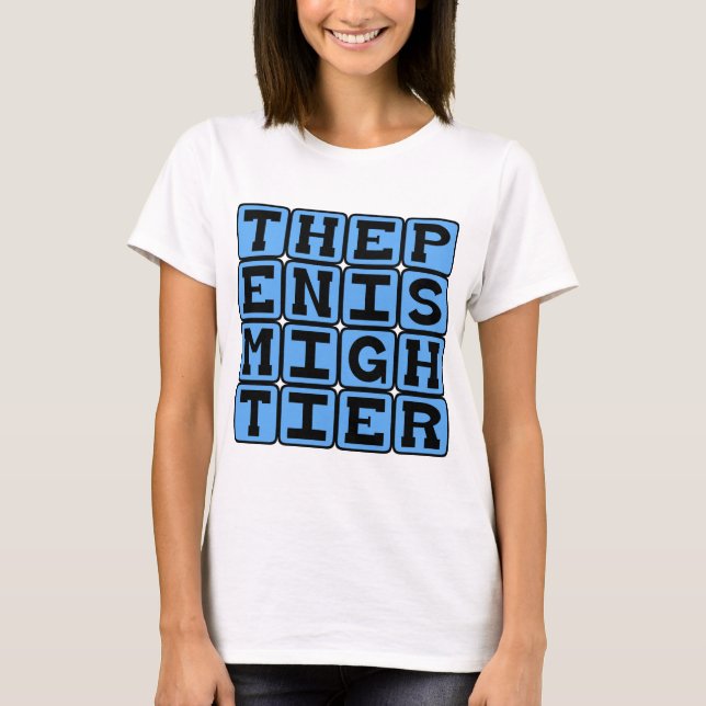 Camiseta La pluma es más poderosa (que la espada) (Anverso)