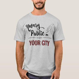 Camiseta La pluma notarial pública destruye tu ciudad perso