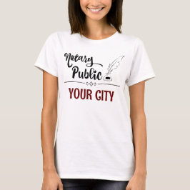 Camiseta La pluma notarial pública destruye tu ciudad perso