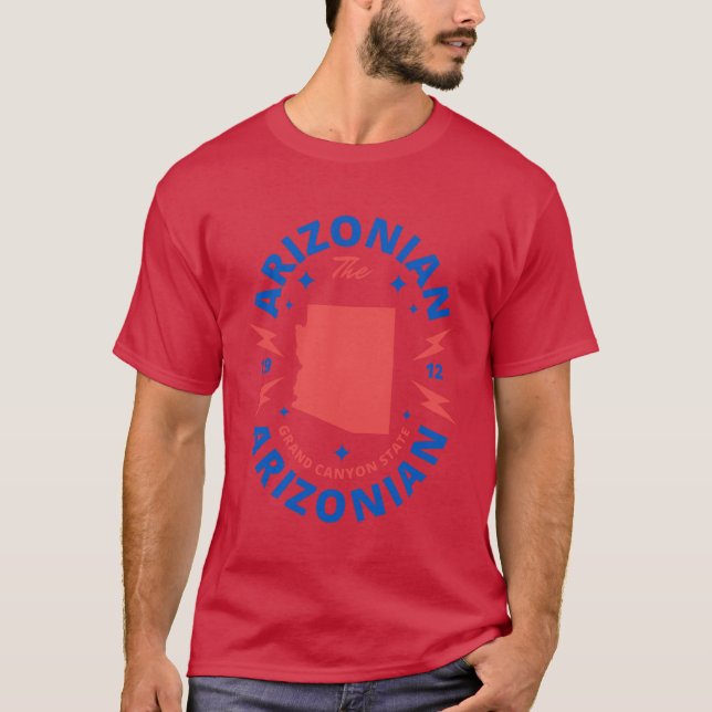 Camiseta La población del estado arizoniano Arizona Arizona (Anverso)
