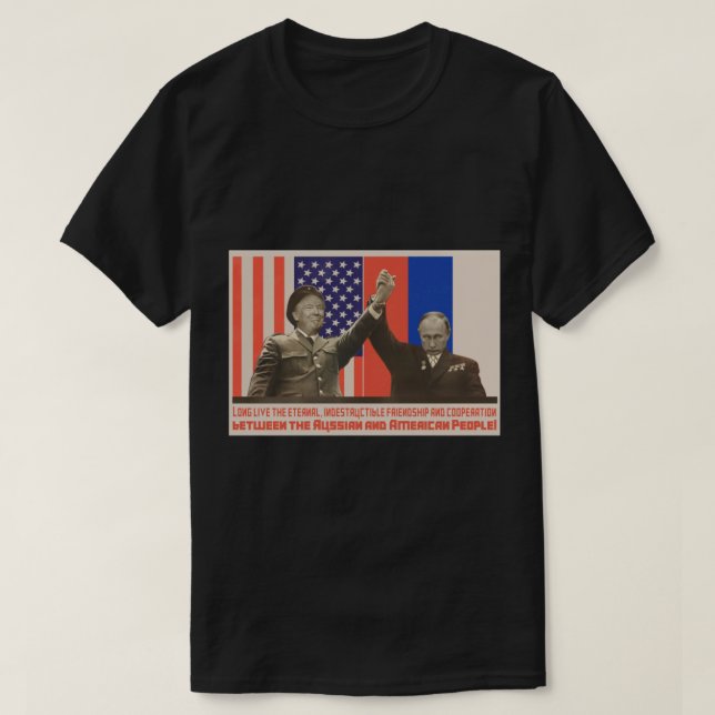 Camiseta La pobreza y el POTUS (Putin y Trump) (Diseño del anverso)