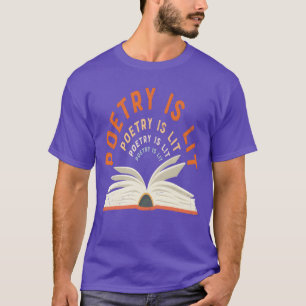 Camiseta La poesía es literatura Citas de poesía regalo