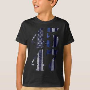 Camiseta La Policía Azul Vive 45 47 Trump Para Presidente 2