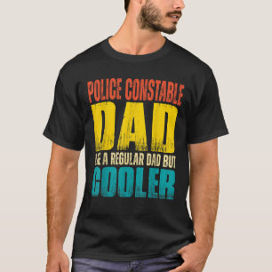 Camiseta La policía de hombres vigila a papá como un papá c