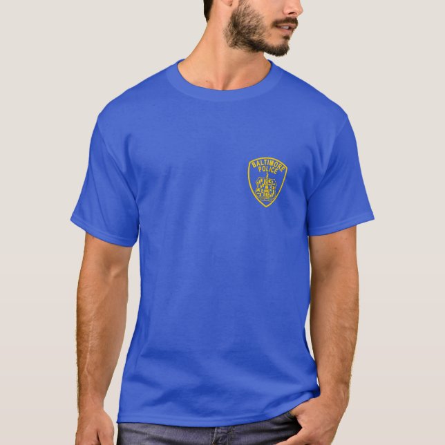 Camiseta La policía de la ciudad de Baltimore Badge la (Anverso)