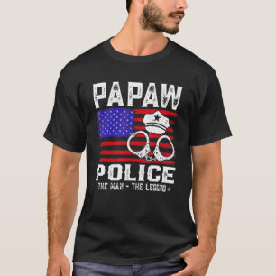 Camiseta La policía de Papaw, el hombre, la leyenda de la b