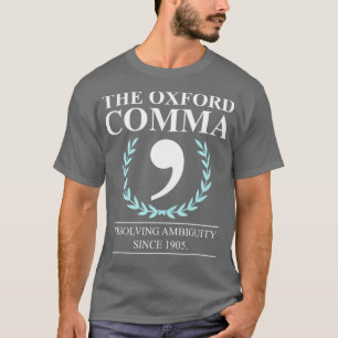 Camiseta La policía gramatical de Oxford Comma en inglés
