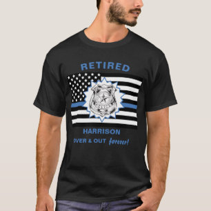 Camiseta La Policía Retirada Acaba Con La Línea Azul Y Se E
