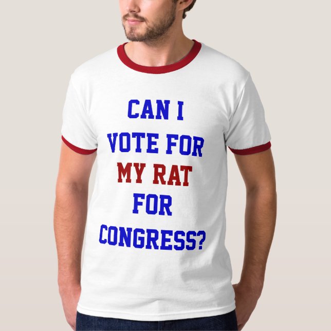 Camiseta La política vota por mi gracia del Congreso de Rat (Anverso)