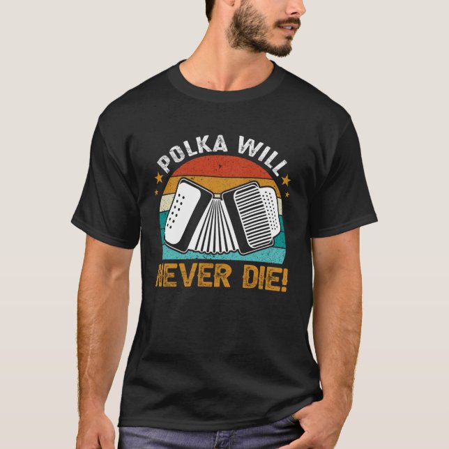 Camiseta La polka nunca morirá (Anverso)