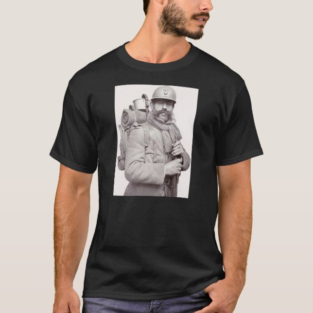 Camiseta La porción de Poilu en la gran guerra (Anverso)