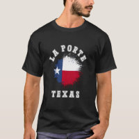 La Porte Texas TX Bandera Salpicada Viaje Vacacion