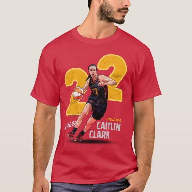 Camiseta la pose de baloncesto con 22 de fondo (Anverso)