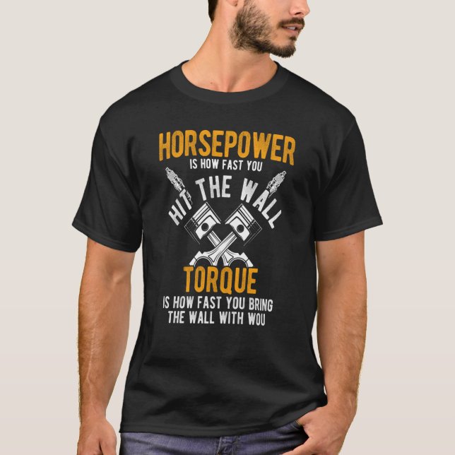 Camiseta La potencia es qué tan rápido golpeas la pared Mec (Anverso)