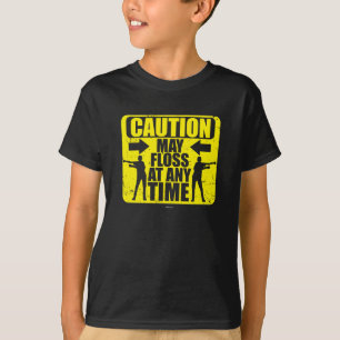 Camiseta La precaución puede floss el regalo